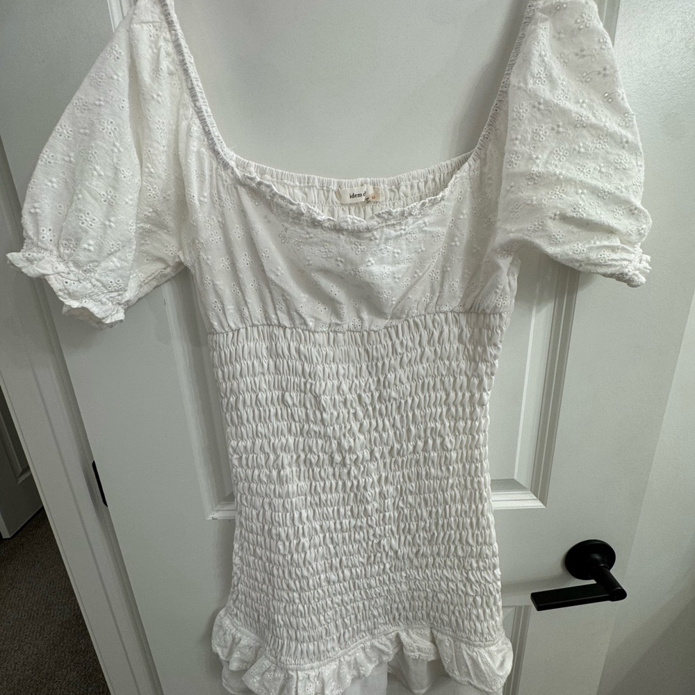 Elegant White Women's Off the Shoulder Dress